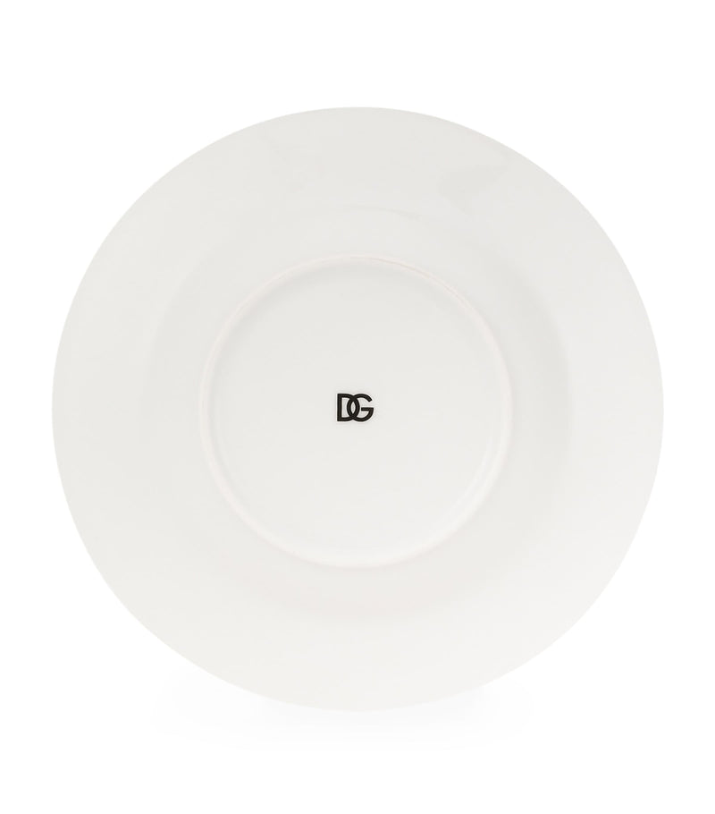 Dolce&Gabbana DG Logo Soup Plates, set of 2, 20cm - British product