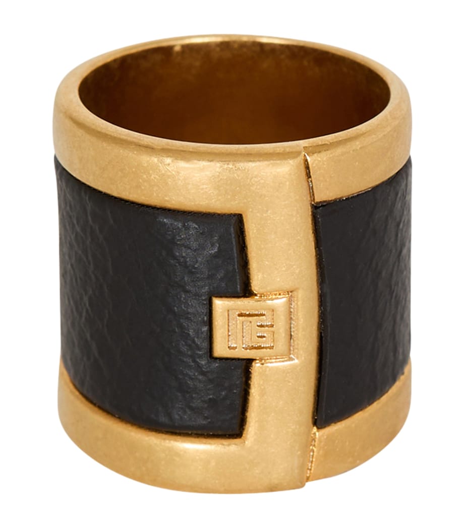 Balmain gold-tone Anthem ring, imported from the UK