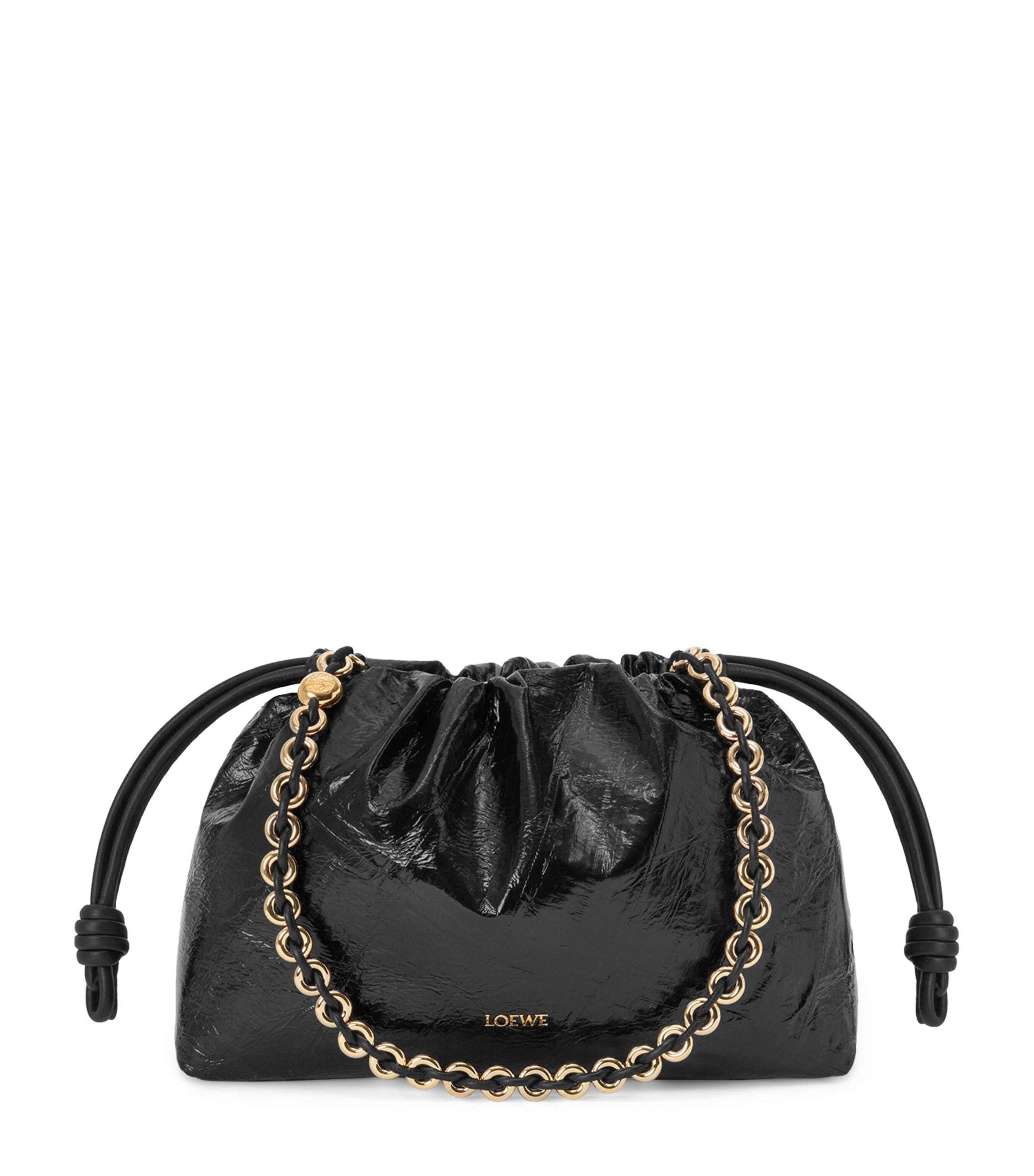 LOEWE medium eel leather Flamenco clutch bag, UK version