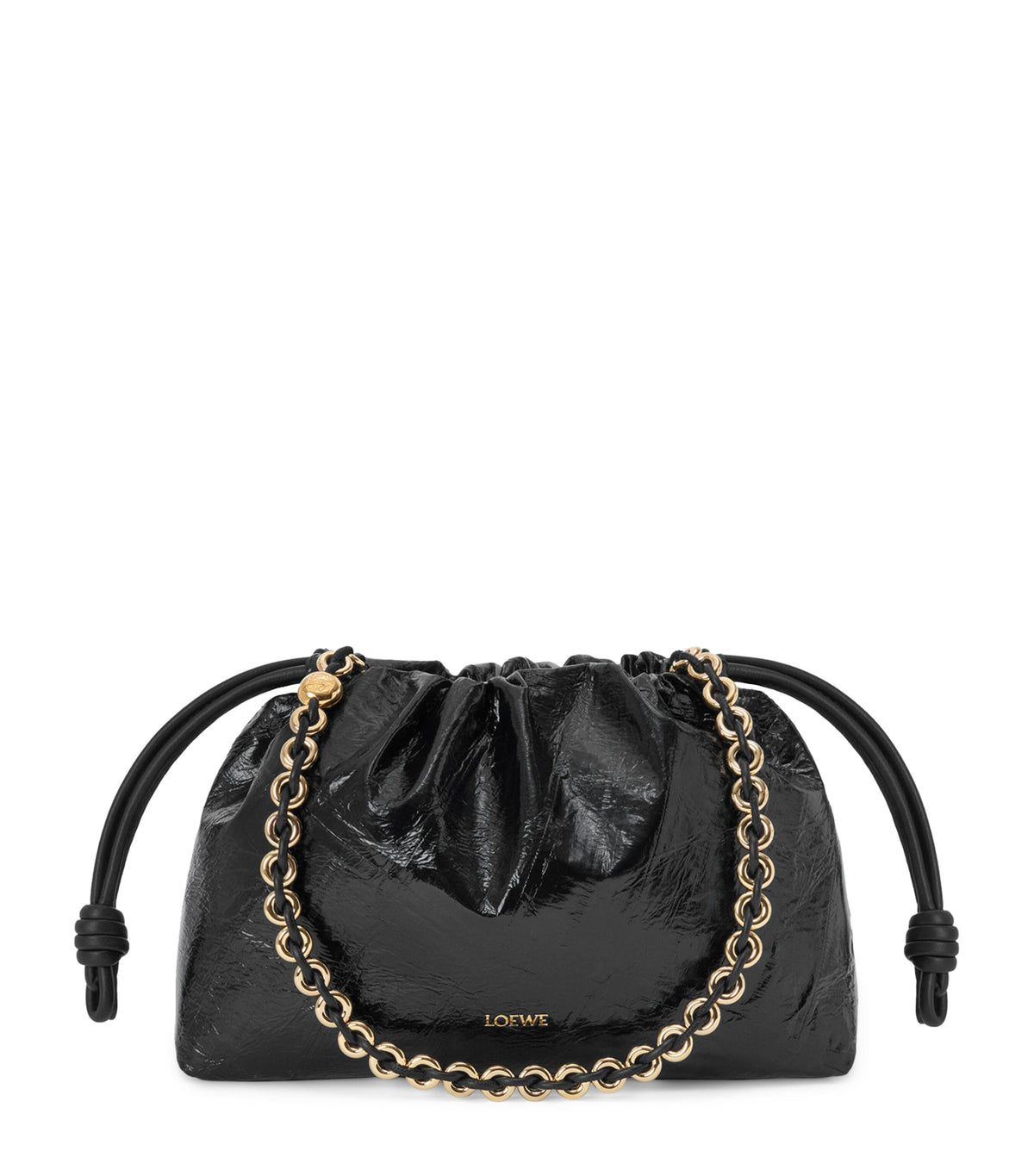 LOEWE medium eel leather Flamenco clutch bag, UK version