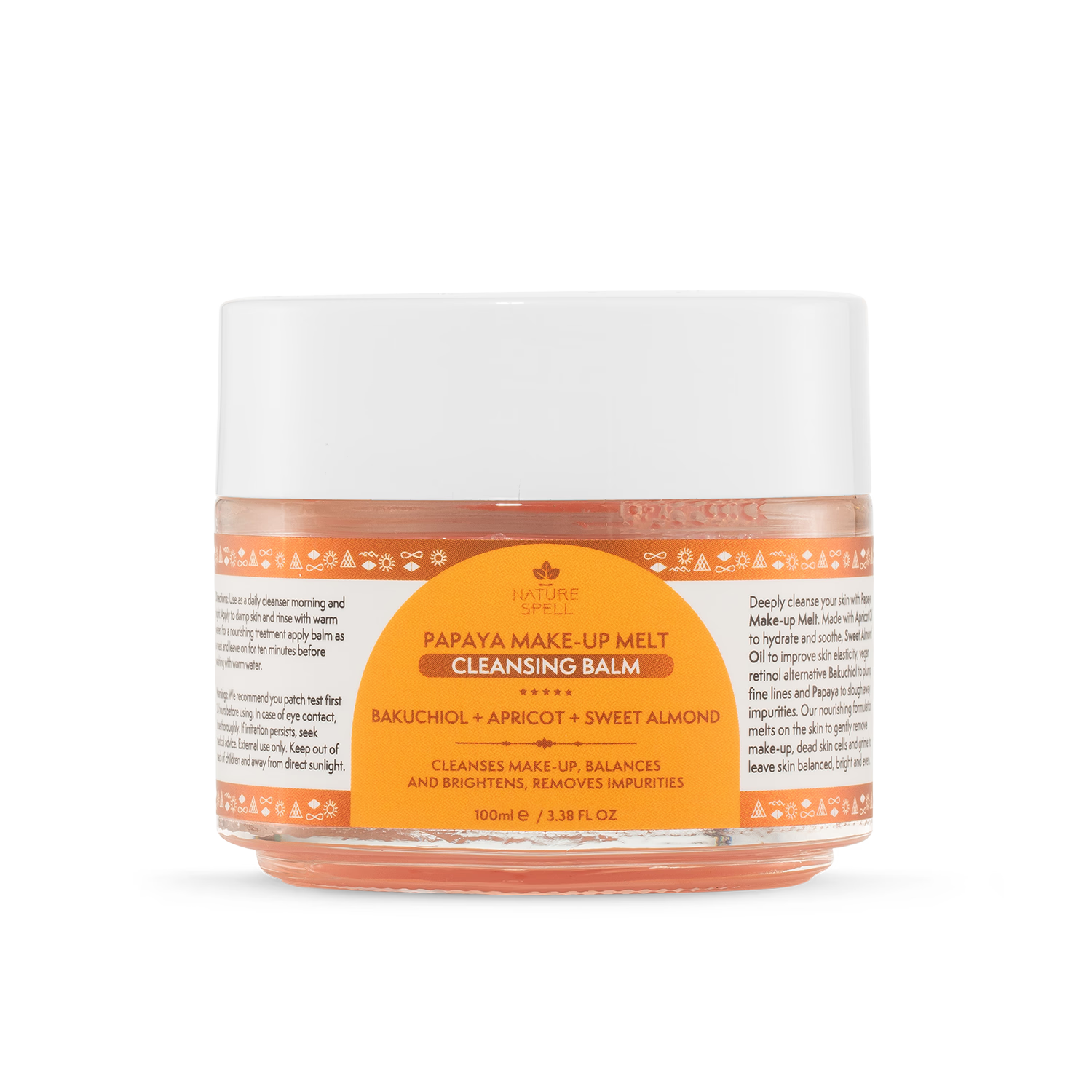 Nature Spell Papaya Make-Up Melt Cleansing Balm 100ml, UK version