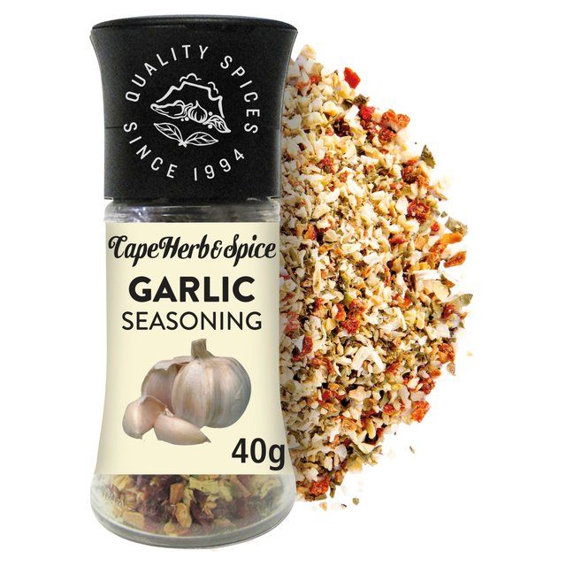 Cape Herb & Spice Garlic Seasoning Grinder    40g GOODS M&S   