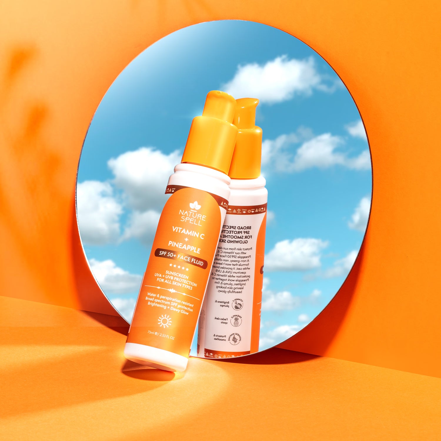 Nature Spell Vitamin C Pineapple Face Fluid 75ml, UK version