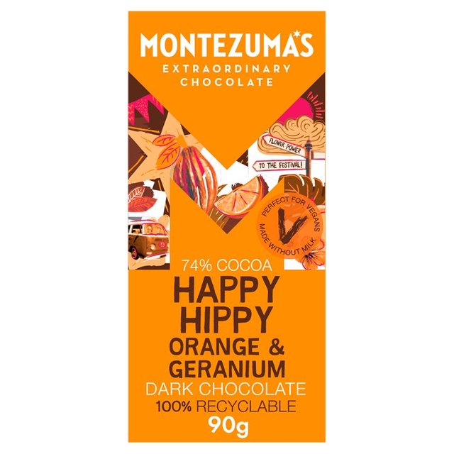 Montezuma's Happy Hippy Orange & Geranium    90g GOODS M&S   