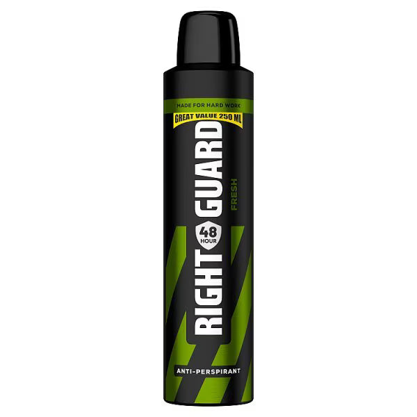 Right Guard Men Anti-Perspirant Spray Fresh 250ml imported from the UK