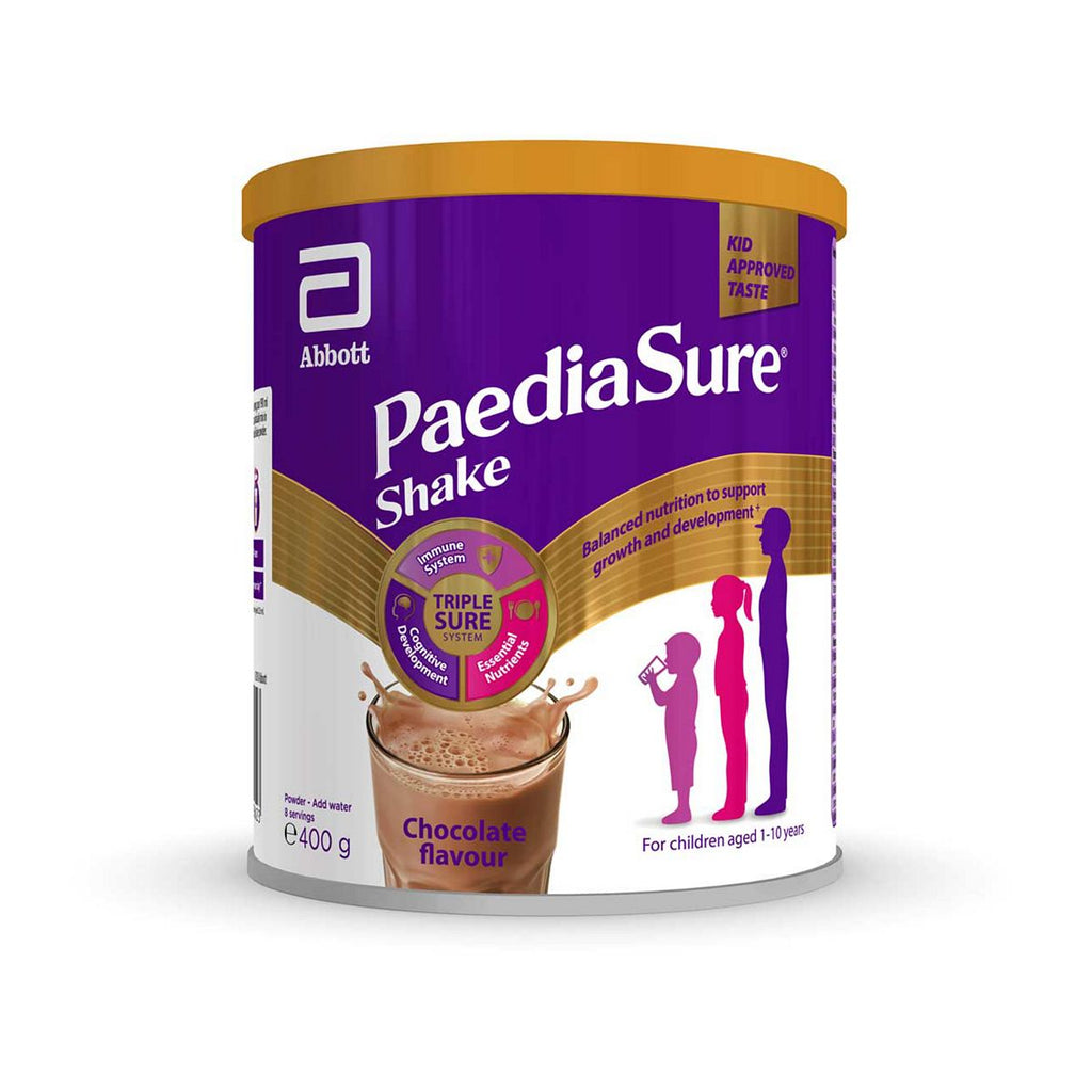 PaediaSure Shake, 400g, Chocolate Flavoured Nutritional Supplement Drink for Kids