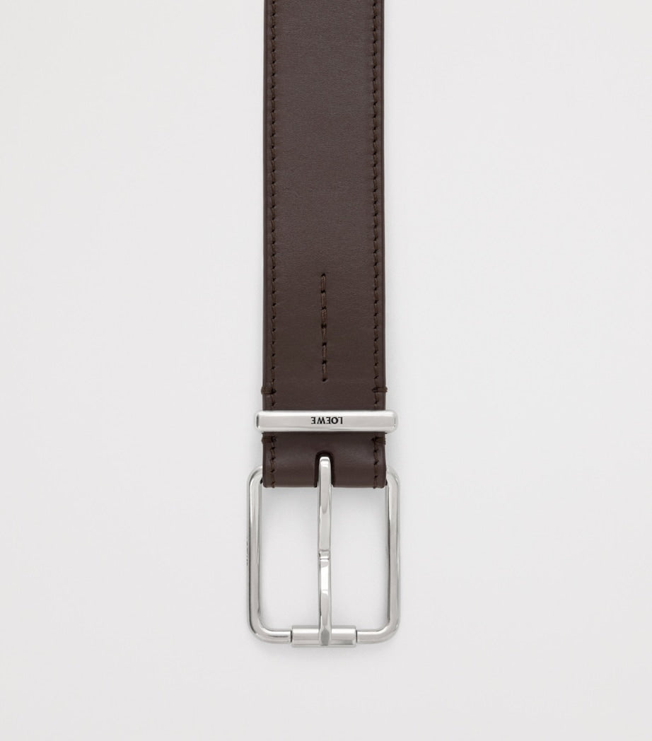 LOEWE leather logo buckle belt 3.5cm, UK version