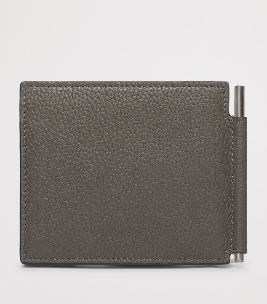 TOM FORD grained leather money clip wallet - British product