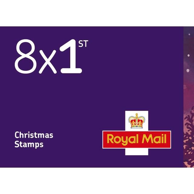 Christmas 2023 1st Class Stamp Book   8 per pack GOODS M&S   