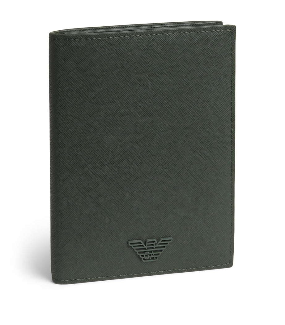 Emporio Armani Saffiano leather passport holder, UK version