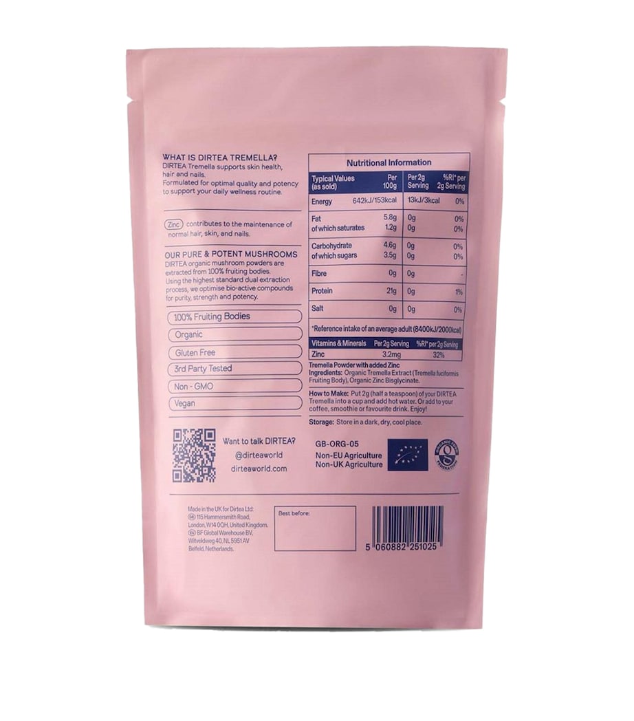 DIRTEA Tremella mushroom powder 240g, UK version
