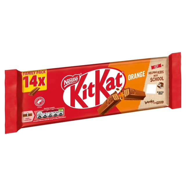 KitKat 2 Finger Orange Chocolate Biscuit Bar   14 x 20.7g