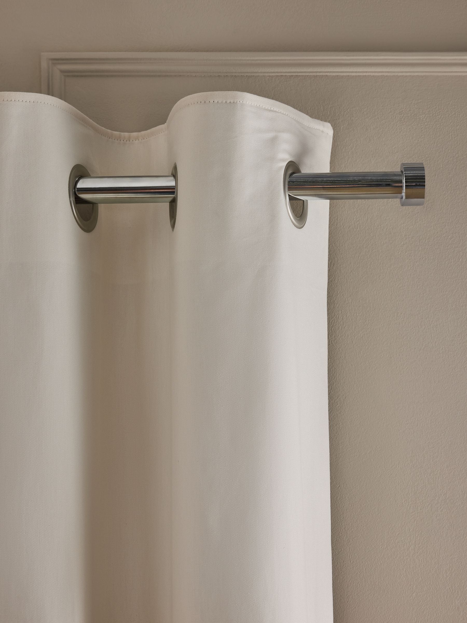 Cream Blackout/Thermal Cotton Eyelet Curtains