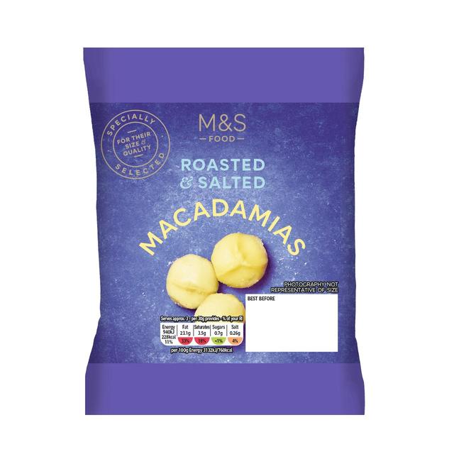 M&S Roasted & Salted Macadamia Nuts   100g GOODS M&S   