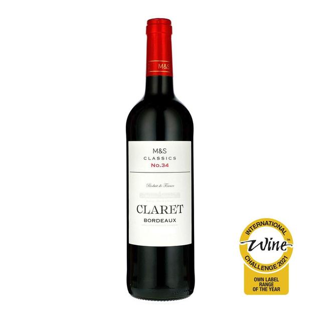 M&S Classics Claret Bordeaux   75cl