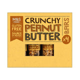 M&S Crunchy Peanut Butter Bars   4 x 40g GOODS M&S   