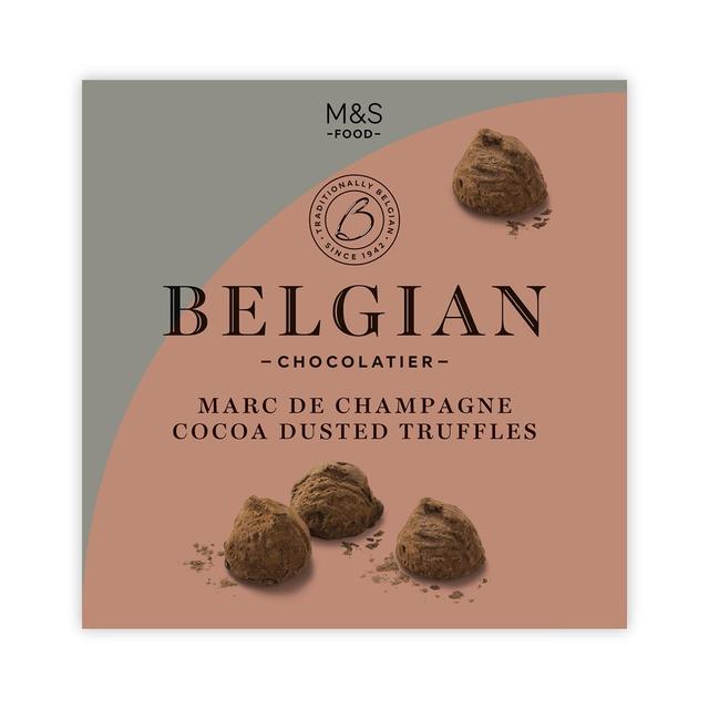 M&S Belgian Marc De Champagne Cocoa Dusted Truffles   260g GOODS M&S   