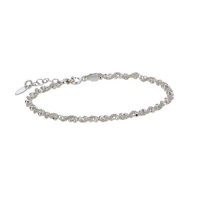 Argos Revere Italian Sterling Silver Popcorn Bead Bracelet 7in- Buy online at McGrocer