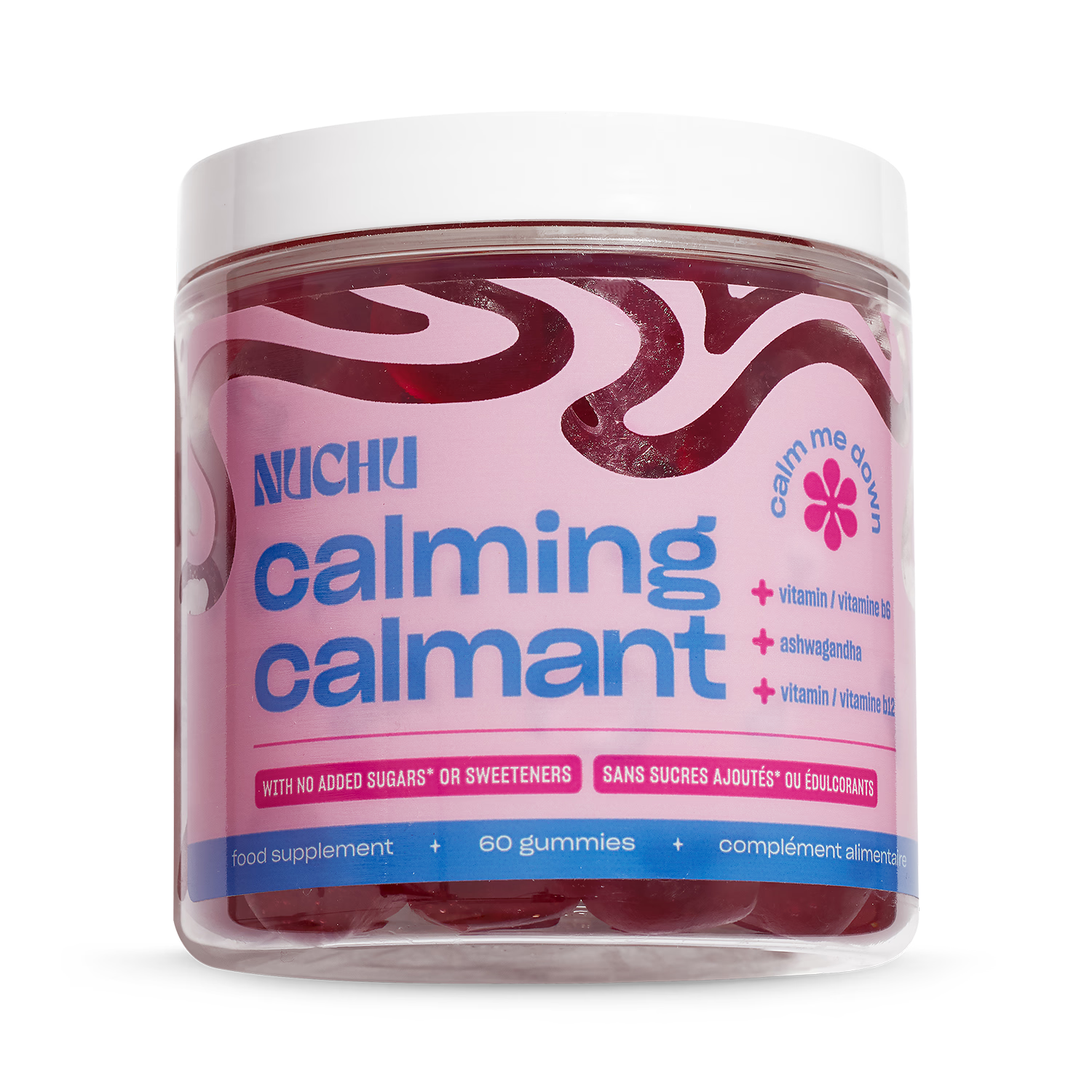 Nuchu Calming Gummies 60 gummy supplements (British brand)