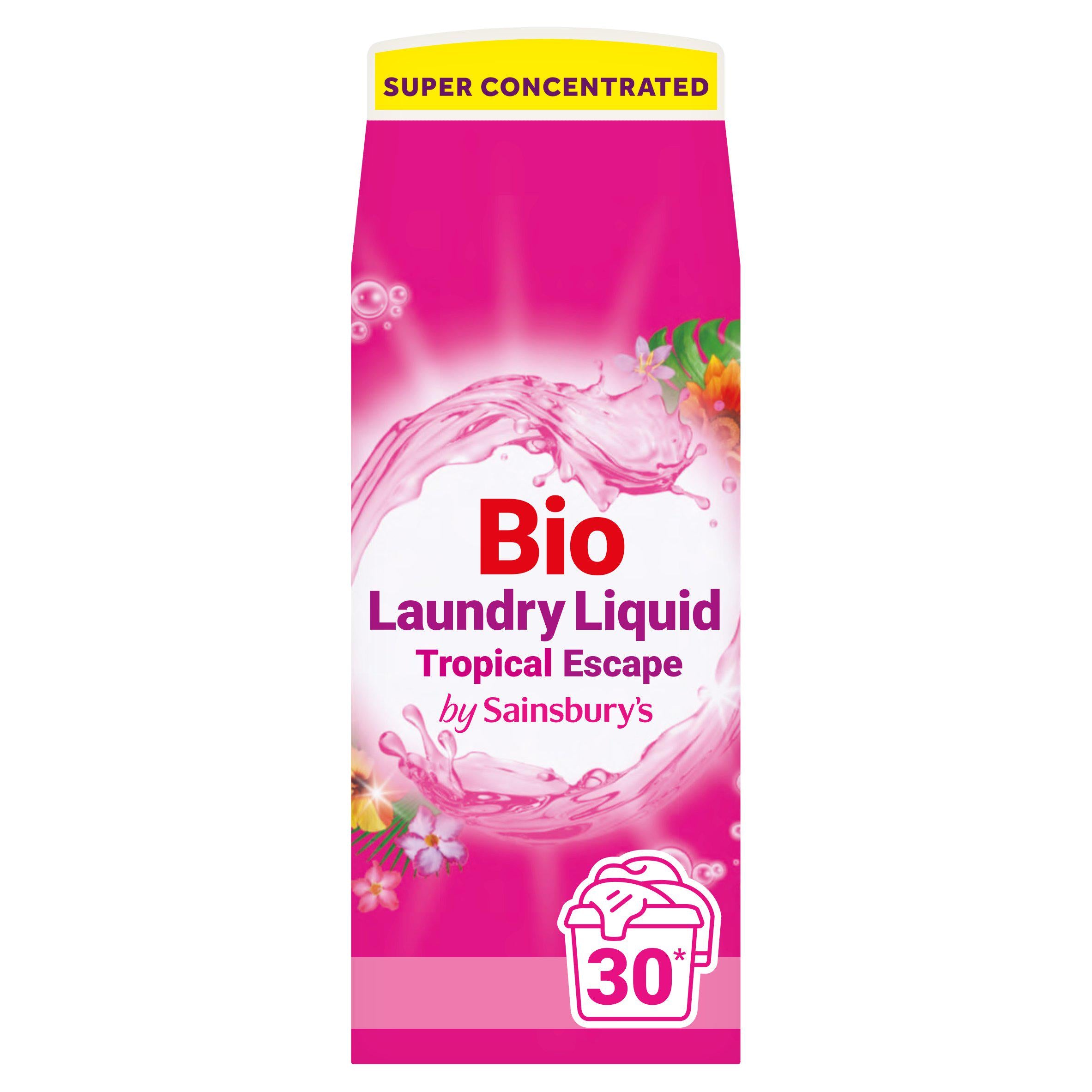 Sainsbury's Tropical Superconcentrated Laundry Liquid 750ml GOODS Sainsburys   