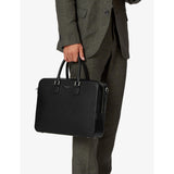 Aspinal of London Mount Street leather laptop bag (British brand)