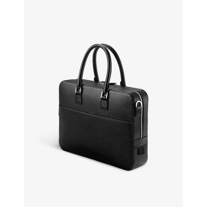 Aspinal of London Mount Street leather laptop bag (British brand)