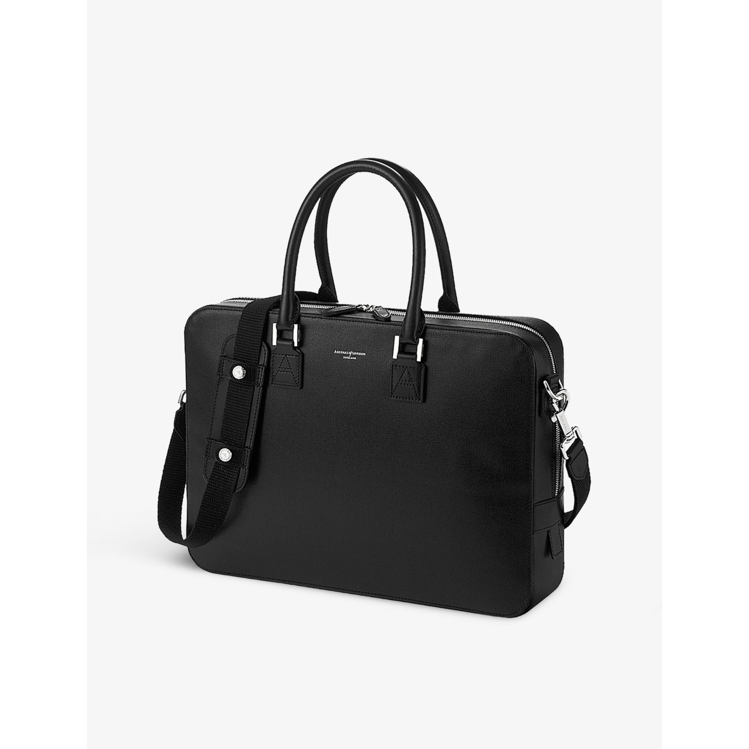 Aspinal of London Mount Street leather laptop bag (British brand)
