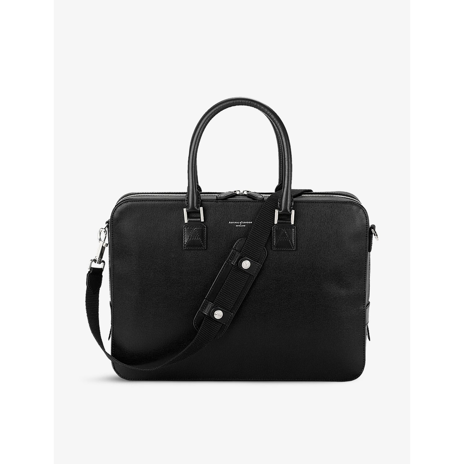 Aspinal of London Mount Street leather laptop bag (British brand)