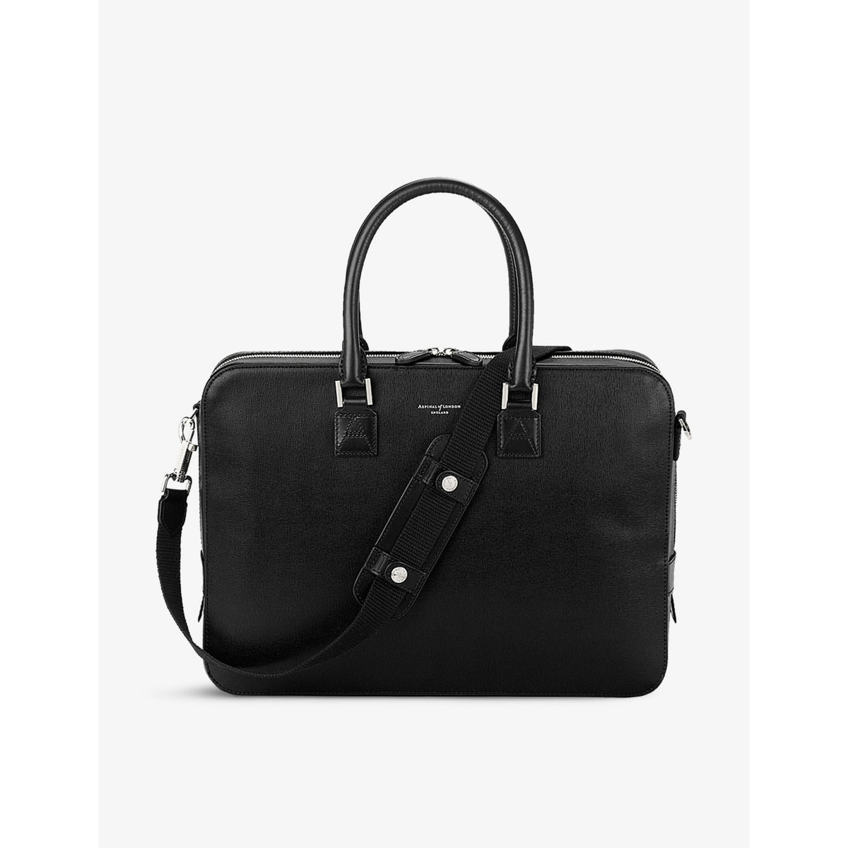 Aspinal of London Mount Street leather laptop bag (British brand)