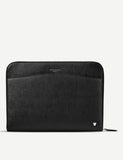 Aspinal of London grained leather laptop case, imported from the UK