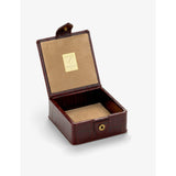 Aspinal of London croc-embossed leather stud box, imported from the UK