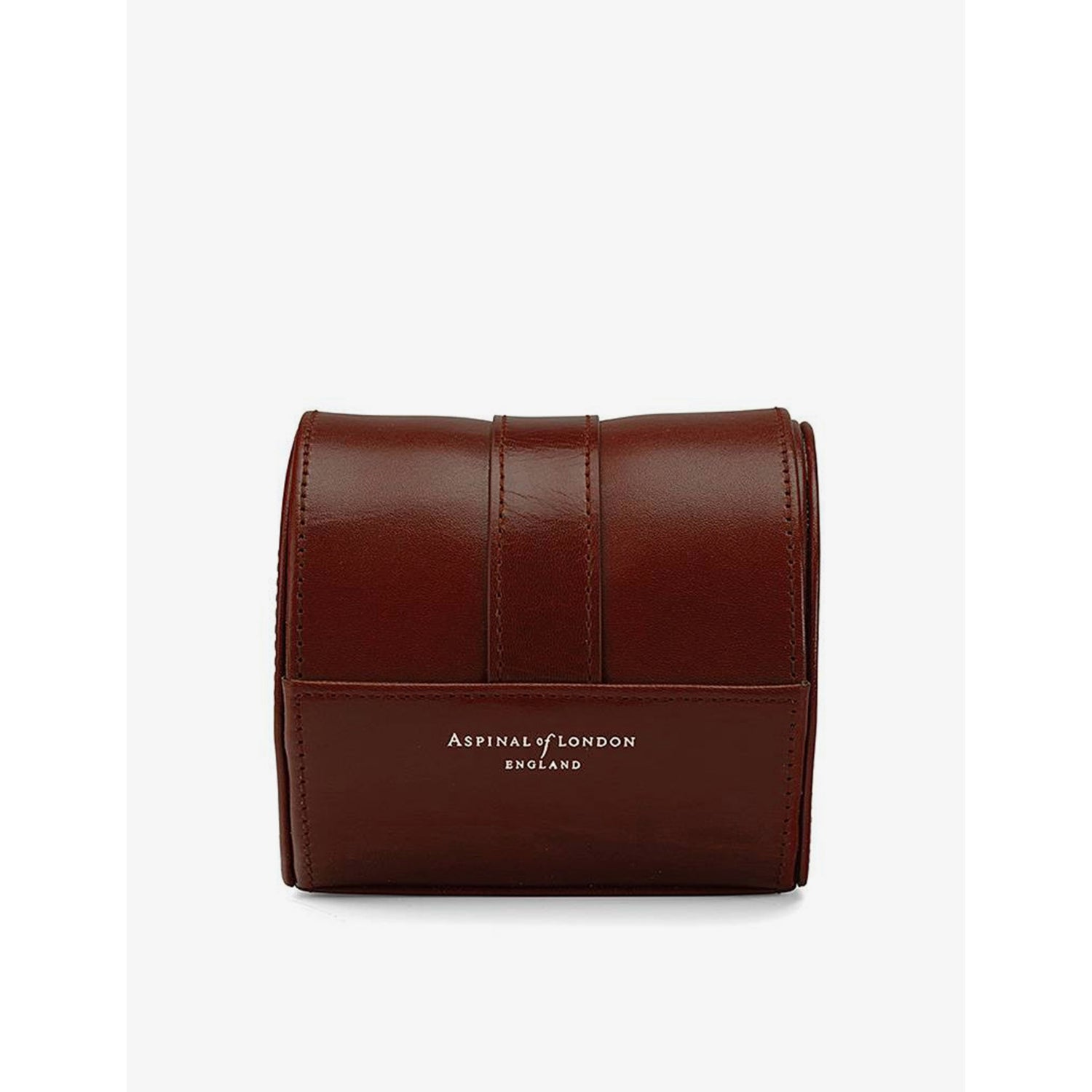 Aspinal of London travel logo-print leather watch box - British product