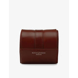Aspinal of London travel logo-print leather watch box - British product
