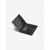 Aspinal of London croc-embossed leather card holder, six slots - British product