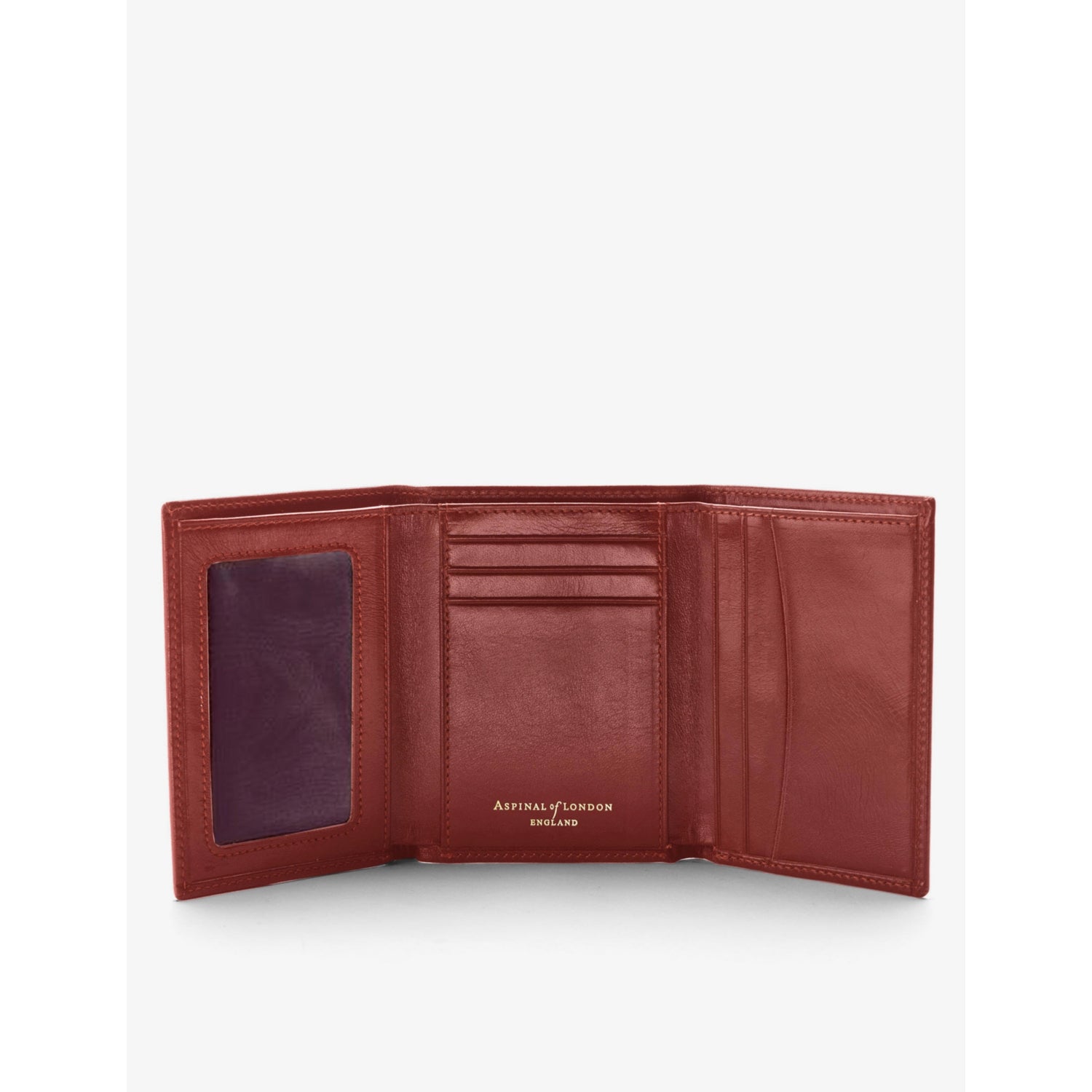 Aspinal of London trifold leather wallet, imported from the UK