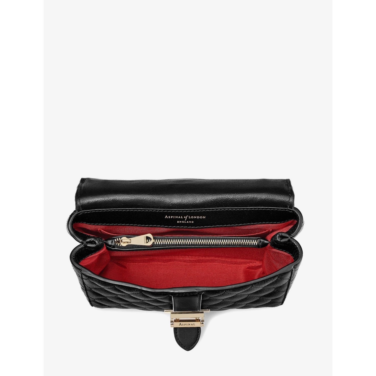 Aspinal of London Lottie quilted leather shoulder bag, UK version