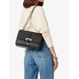Aspinal of London Lottie large quilted leather shoulder bag - British product
