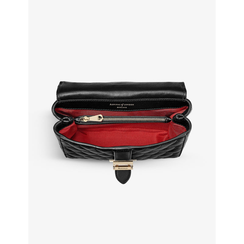 Aspinal of London Lottie large quilted leather shoulder bag - British product
