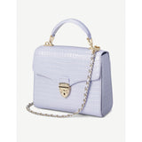 Aspinal of London Mayfair croc-embossed leather tote, imported from the UK