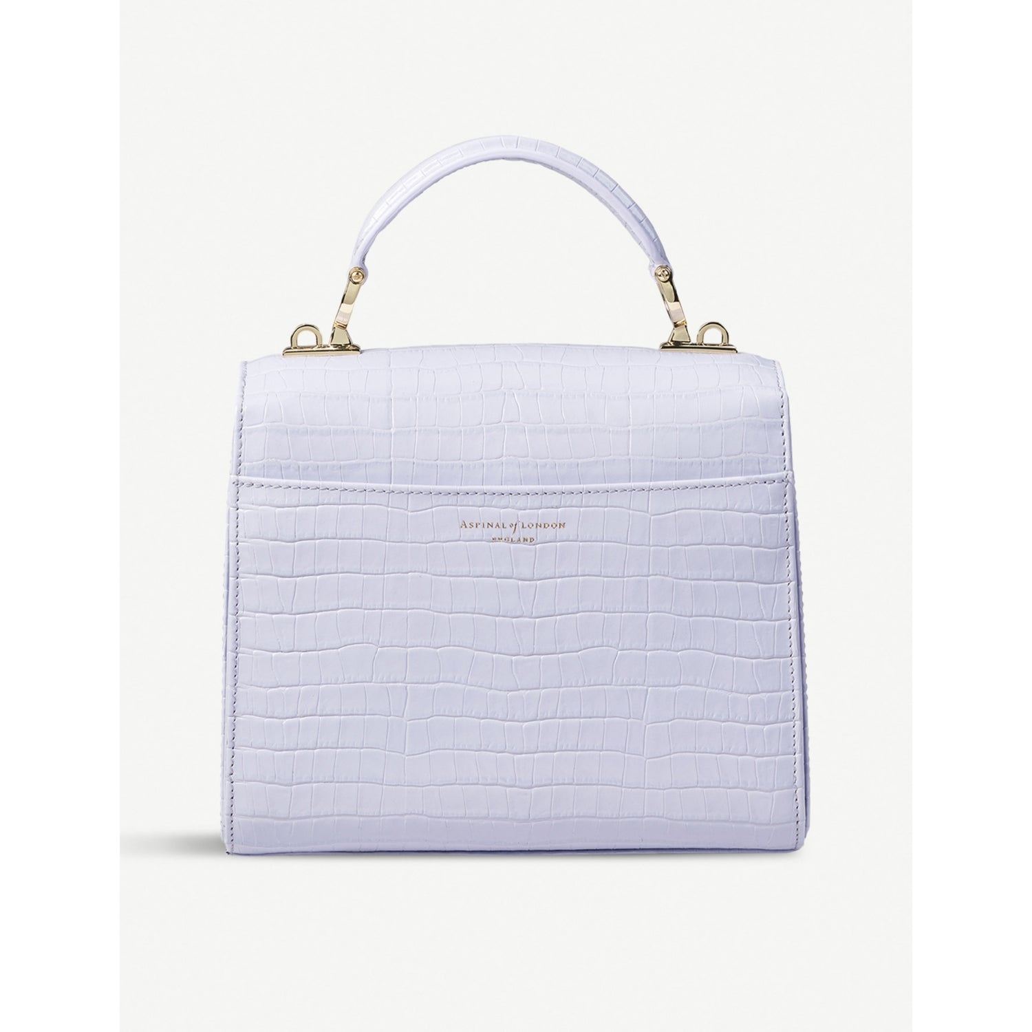 Aspinal of London Mayfair croc-embossed leather tote, imported from the UK