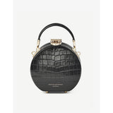 Aspinal of London Hat Box mini croc-embossed leather cross-body bag - British product