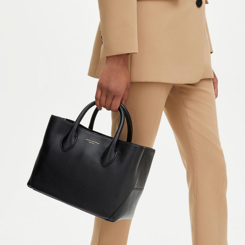 Aspinal of London small leather tote bag - British product