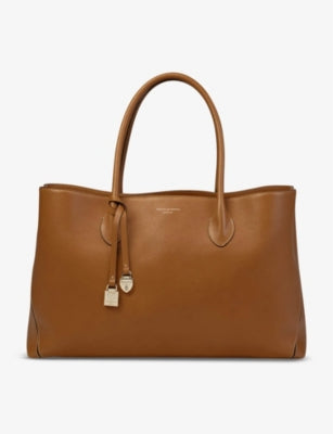 Aspinal of London large leather tote bag (British brand)