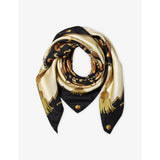 Aspinal of London graphic-print silk scarf 90cm (British brand)