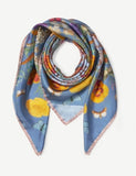 Aspinal of London silk scarf Botanical A 89cm - British product