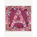 Aspinal of London floral silk scarf, 35in square - British product