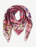 Aspinal of London floral silk scarf, 35in square - British product