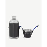 Aspinal of London Hunter flask set leather stainless steel - British product