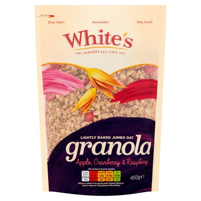 White's Apple Cranberry & Raspberry Granola   450g