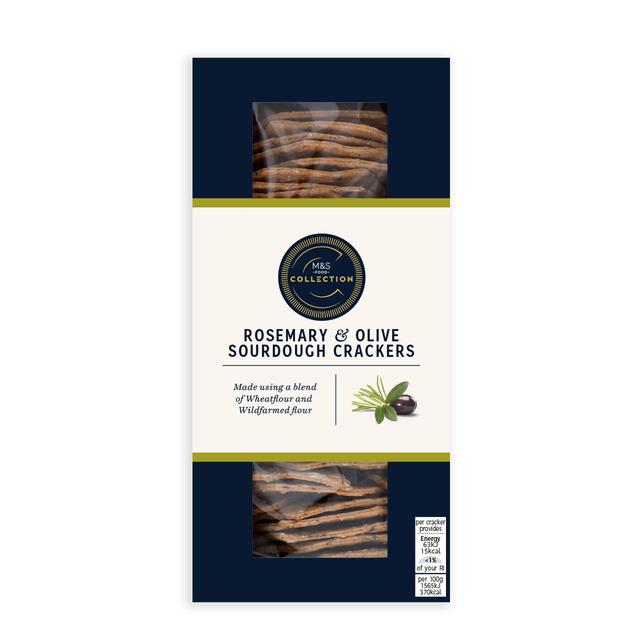 M&S Collection Rosemary & Olive Crackers   130g GOODS M&S   